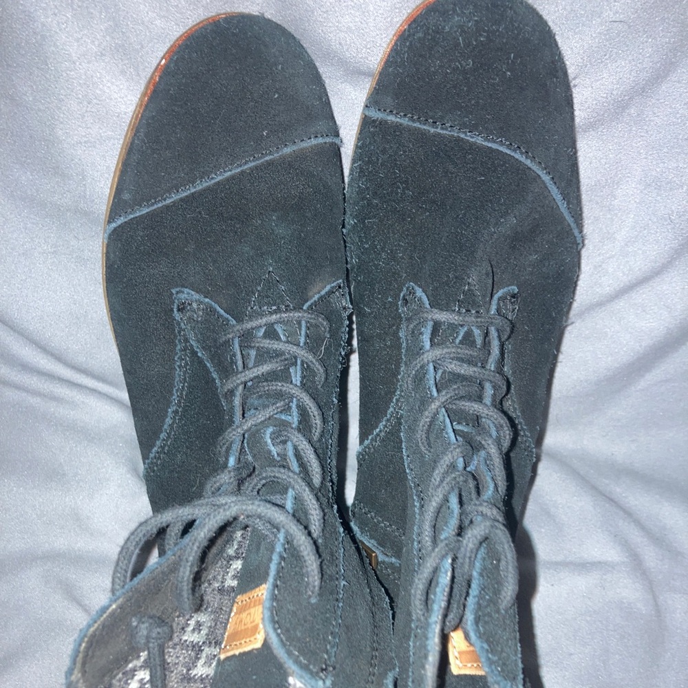 Toms Zippered Boot in Black - Women 9